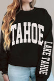Lake Tahoe Front&Sleeve Graphic Brushed Sweatshirts