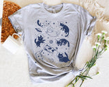 Cats Floating in Space - Cute Funny Cat Parody T-Shirt
