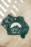Camp Life Mineral Washed Long Sleeve Graphic