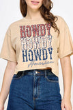 Howdy America Mineral Graphic Long Crop Top