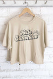Hello Sunshine Graphic Long Crop Top