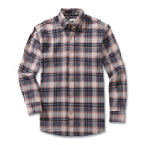 Men's Hawaiian Shirt Flannel Button-down Long Sleeve Classic Check Shirt - BLUE Classic Flannel Check Shirt-blue