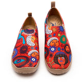 Women's Slip-On Shoes Textured Yarn Designer Painted Sneakers Abstract Art-inspired Hawaiian Shirt