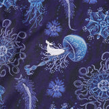 Men's Hawaiian Luminocean Print By Luova Flow Short Sleeve Polo Shirt Luminocean By Luova Flow Polo