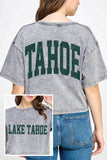 Lake Tahoe Mineral Graphic Long Crop Top
