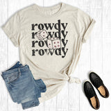 Western Rowdy Dice Graphic Tee