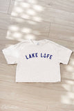 Lake Life Cropped Mineral Graphic Top