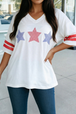 Star Applique and Sequin Hooded Top (S-Xl)