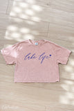 Lake Life Cropped Mineral Washed Graphic Top