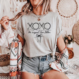 New Xoxo Love Letters Grey Tultex Faith Spring Graphic Tee