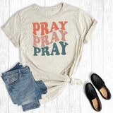 Retro Pray Pray Pray Graphic Tee