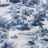 Toile de Jouy Jungle Oasis Shirt 100% Cotton Men's Short Sleeve Button-down Shirt Gray Aloha Hawaiian