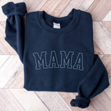 Mama Crewneck Sweatshirt - Blue Tones