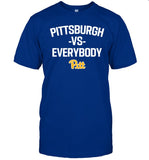 Alex Kline Wearing Pittsburgh Vs Everybody Pitt Tee Shirt