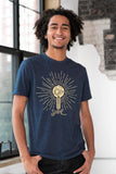 Let Your Light Shine Gold Foil Unisex Eco-Triblend Tee Unisex T-shirt, Sweatshirt, Hoodie, Long Sleeve Tee