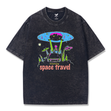 T-shirt Short Sleeve Solid Basic 100% Cotton Blue Aloha Dream Voyage