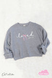 Loved John 3:16 Mid Cropped Graphic Sweatshirt