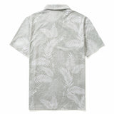 Men's Hawaiian Polo Shirt Short Sleeve 83% Recycled polyester 17% Spandex Yellow Aloha Aloha Escape