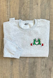 Embroidered Grinch Heart