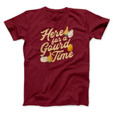 Here For A Gourd Time Funny Thanksgiving Men/Unisex T-Shirt