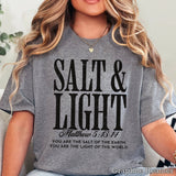 Salt & Light Christian Graphic T-Shirt | Gildan Unisex T-shirt, Sweatshirt, Hoodie, Long Sleeve Tee