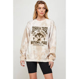 Joshua Tree Vintage Print Tie Dye Graphic Sweatshirts