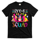 Cute Bunnies Pre K Teacher Squad Easter Day Tie Dye T-Shirt