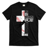 Christian Baseball Religious Cross T-Shirt
