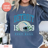 Detroit Football Comfort Colors Vintage Sweatshirt Sunday Unisex T-shirt, Sweatshirt, Hoodie, Long Sleeve Tee