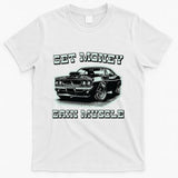 Classic Car American Muscle Cars Garage Grease Gears Lover T-Shirt