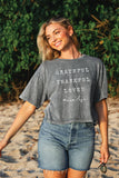 Mom Life Cropped Mineral Graphic Top