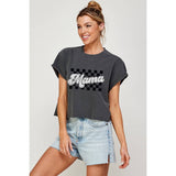 Mama Vintage Graphic Crop Top