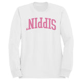 Sippin' Pretty Pink Retro Men's Sweatshirt