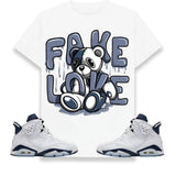 Cartoon Bear Fake Love Graphic Tee - Cool Streetwear Shirt