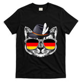 Cute Cat German Flag Oktoberfest Pride Germany Festival T-Shirt