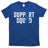 Colon Cancer Support Squad Blue Colorectal Awareness Ribbon Gift T-Shirt