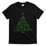 Christian Christmas Shirts Bible Names Of Jesus Tree Shaped T-Shirt