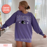 Retro Baltimore Football Vintage Sweatshirt - Oversized Fit Unisex T-shirt, Sweatshirt, Hoodie, Long Sleeve Tee
