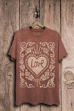 Love Floral Graphic Top