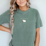 Daily He Leads Me Psalm 23 Lamb Christian Graphic Tee