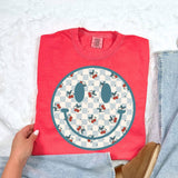 Cherry Checkered Happy Face Tee Unisex T-shirt, Sweatshirt, Hoodie, Long Sleeve Tee