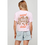 Sweet Summer Time  Graphic  Vintage Graphic Crop Top