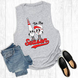 Baseball Vintage Tis the Season Tank Tank Top