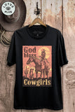 God Bless Cowgirls Graphic Top