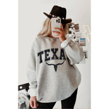 Texas Graphic Crop Top Graphic Sweatshirts