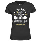 Cedar Rapids Rabbits - Iowa - Vintage Defunct Baseball Teams - Women's T-Shirt