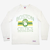 Celtics Striped Logo Lockup L/S Tee