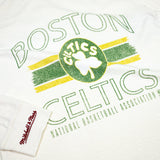 Celtics Striped Logo Lockup L/S Tee