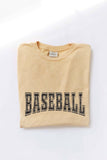 Baseball Mineral Washed Graphic Top