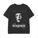 Lady Gaga Mayhem Ball Tour T-Shirt 180 Gsm